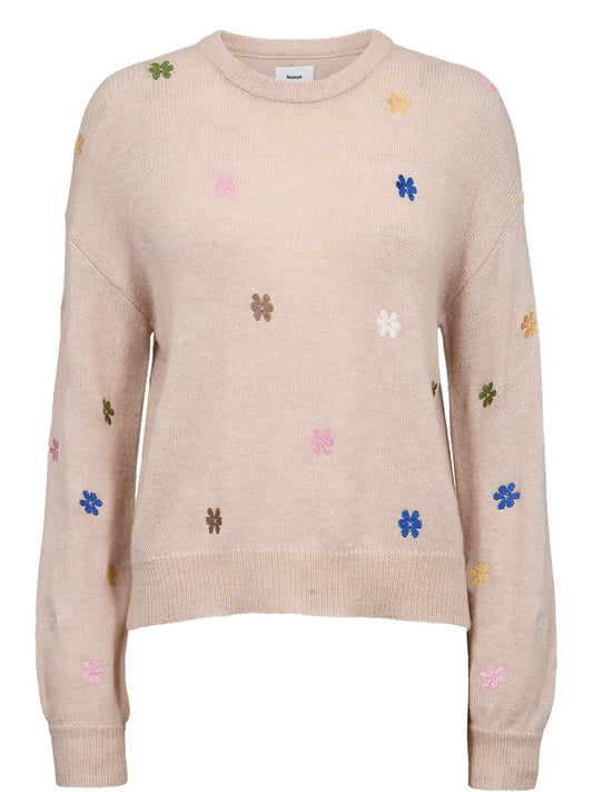 Numph Nuflorie Pullover - Maglieria Donna - Gray Morn