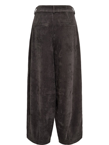 Numph Nucelise Barrel Pants - Pantaloni Donna - Asphalt