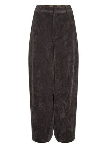 Numph Nucelise Barrel Pants - Pantaloni Donna - Asphalt