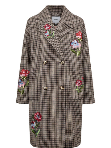 Numph Nuelana Embroidery Coat - Capospalla Donna - Marrone