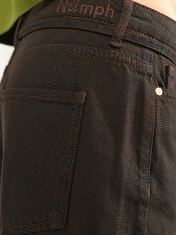 Numph Nubrooklyn Hr Wide Jeans - Jeans Donna - Black Coffee