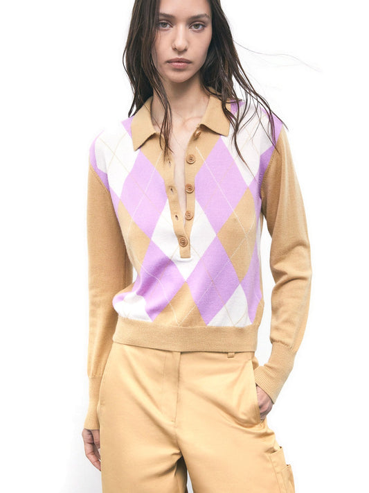 Patrizia Pepe Maglia/Knit - Maglieria Donna - Anomaly Beige Check