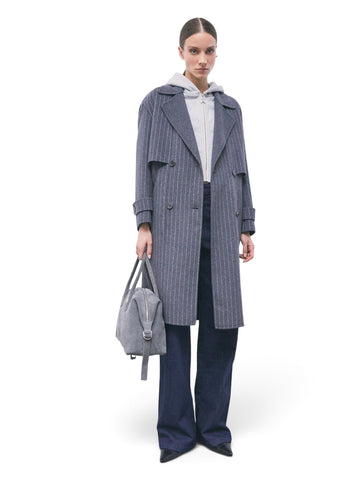 Patrizia Pepe Cappotto/Coat - Capospalla Donna - Grigio Bianco