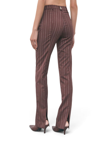 Patrizia Pepe Pantaloni - Pantaloni Donna - Marrone Righe