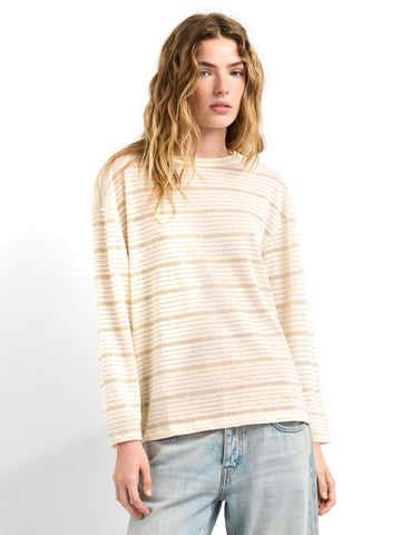 Pepe Jeans Carola T-shirt - T-Shirt Donna - Oro/beige