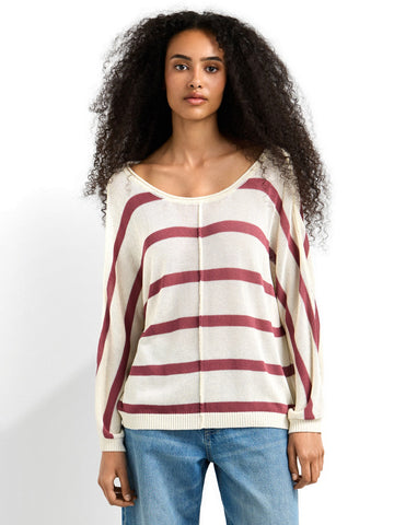 Pepe Jeans Alberta - Maglieria Donna - Beige/Bordeaux