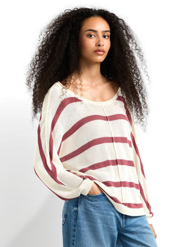 Pepe Jeans Alberta - Maglieria Donna - Beige/Bordeaux
