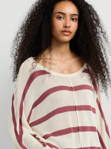 Pepe Jeans Alberta - Maglieria Donna - Beige/Bordeaux