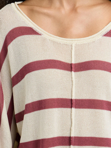 Pepe Jeans Alberta - Maglieria Donna - Beige/Bordeaux