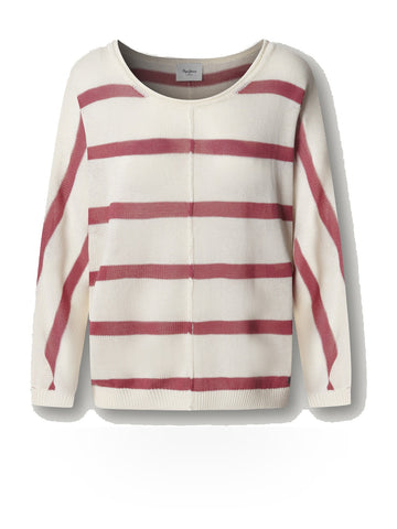Pepe Jeans Alberta - Maglieria Donna - Beige/Bordeaux