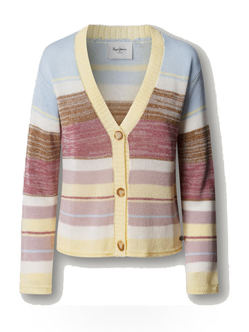 Pepe Jeans Anya Cardigan - Maglieria Donna - Multicolore
