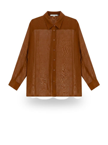 Please Camicia Donna - Cioccolato