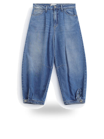 Please Pantaloni Donna - Blu Denim