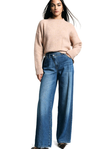 Please Pantaloni Donna - Blu Denim