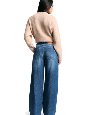 Please Pantaloni Donna - Blu Denim