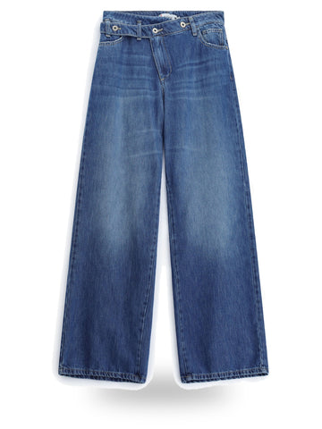Please Pantaloni Donna - Blu Denim