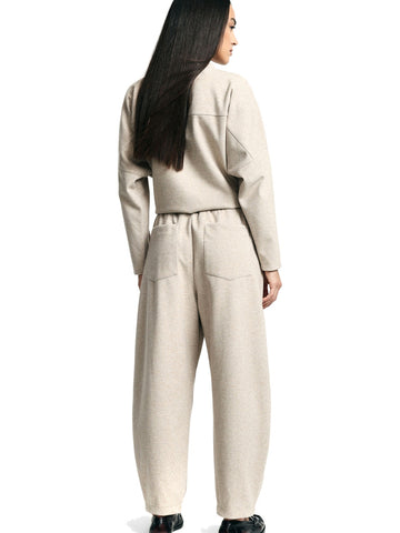 Please Pantaloni Donna - Beige/beige