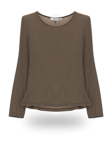 Please T-Shirt Donna - Fango