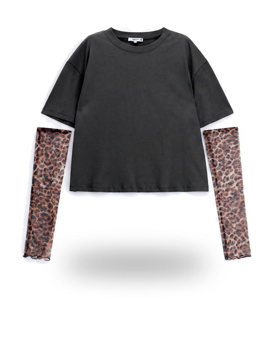 Please T-Shirt Donna - Nero