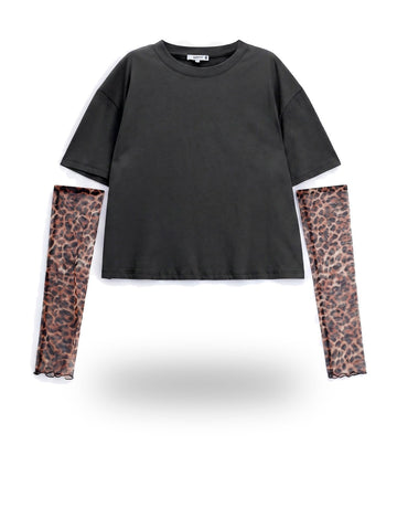 Please T-Shirt Donna - Nero