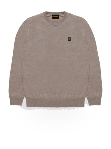 Refrigiwear Bennet Wash Pullover - Maglieria Uomo - Tortora