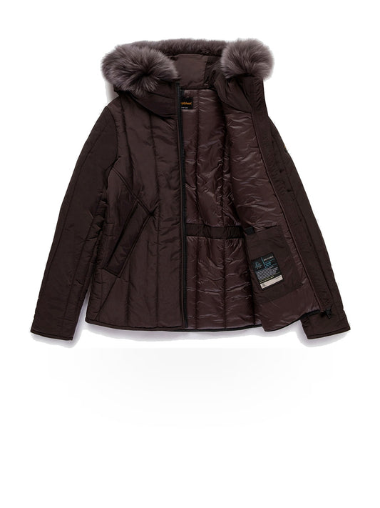 Refrigiwear Short Berna Fur Jacket - Capospalla Donna - Marrone