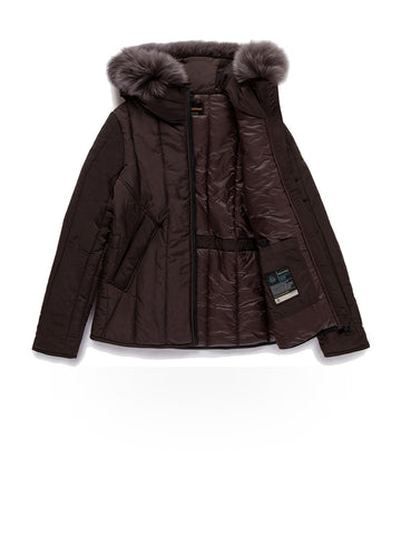 Refrigiwear Short Berna Fur Jacket - Capospalla Donna - Marrone