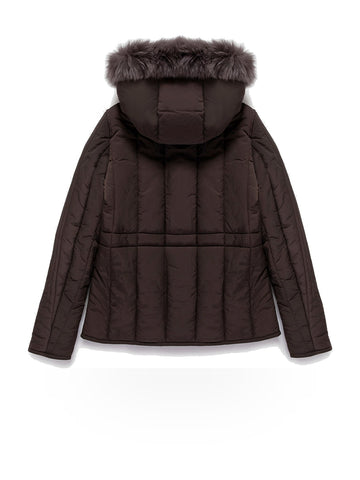 Refrigiwear Short Berna Fur Jacket - Capospalla Donna - Marrone