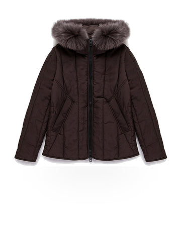 Refrigiwear Short Berna Fur Jacket - Capospalla Donna - Marrone