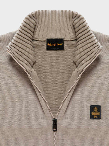 Refrigiwear Cotton Spencer Pullover - Maglieria Uomo - Taupe