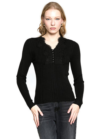 Relish Maglia Cabbi - Maglieria Donna - Nero