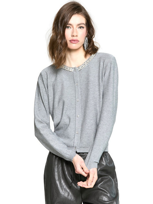 Relish Cardigan Sade - Maglieria Donna - Grigio
