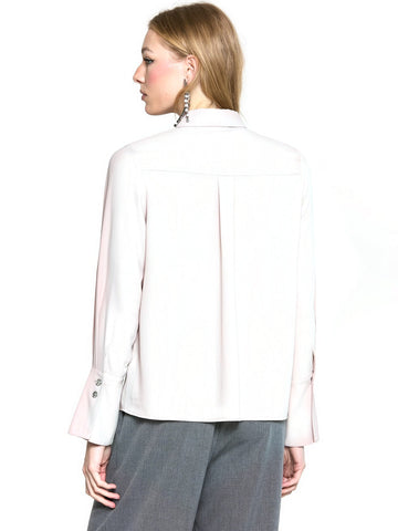 Relish Camicia La_garza M/l Campana Bott.gioiello - Camicie Donna - Rosa