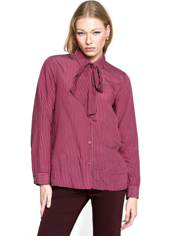 Relish Camicia Blowell Righe - Camicie Donna - Red Plum