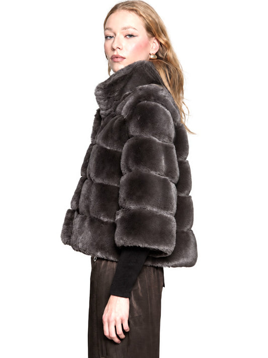 Relish Pelliccia Marila Eco - Capospalla Donna - Chocolate Brown