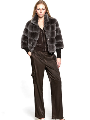 Relish Pelliccia Marila Eco - Capospalla Donna - Chocolate Brown
