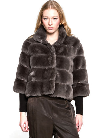 Relish Pelliccia Marila Eco - Capospalla Donna - Chocolate Brown