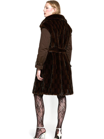 Relish Pelliccia Charmy Eco - Capospalla Donna - Marrone