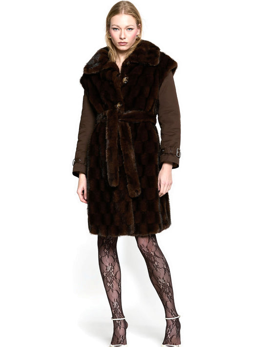 Relish Pelliccia Charmy Eco - Capospalla Donna - Marrone