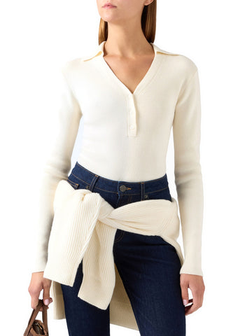 Saint Barth Aelis Wool Body Knit - Intimo Donna - Bianco
