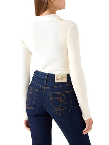 Saint Barth Aelis Wool Body Knit - Intimo Donna - Bianco