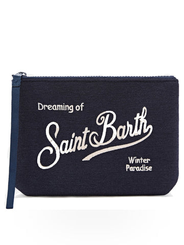 Saint Barth Aline Wool Pochette Herringbone - Borse Donna - Emb