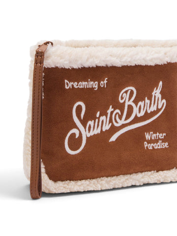 Saint Barth Aline Shearling Pochette - Borse Donna - 1910 Emb