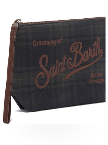 Saint Barth Aline Wax Pochette - Borse Donna - Scott Tartan 52 Emb