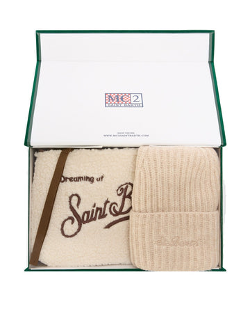 Saint Barth Gift Box Woman Hat And Pochette - Completo Donna - Teddy 11