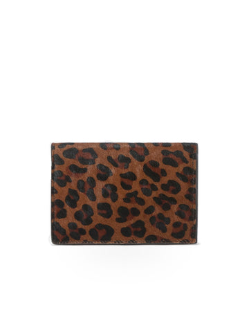 Saint Barth Card Holder Zebra Brushed Leather - Portafogli Donna - Dark Leo