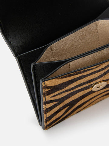 Saint Barth Card Holder Zebra Brushed Leather - Portafogli Donna - Zebra