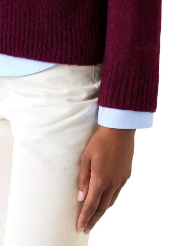 Saint Barth Lucille Soft Sweater - Maglieria Donna - Aubergine