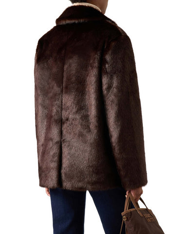 Saint Barth Camila Fur Coat - Capospalla Donna - Marrone