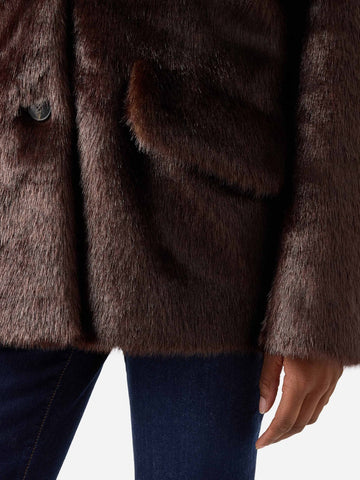Saint Barth Camila Fur Coat - Capospalla Donna - Marrone